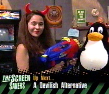 Darci as the BSD devil